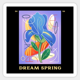 abstract surrealistic flower art Sticker